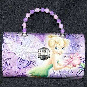 Disney Tinkerbell tin purse with beaded handle
